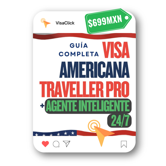 Visa Americana Traveller Pro + Agente Inteligente 24/7